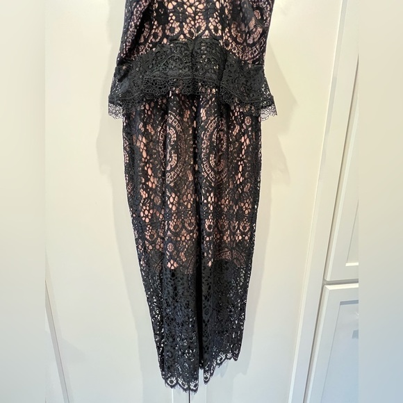 Alexis Narasse Lace Midi Racerback Dress. Pink Nude Lining. Size Small. - Picture 12 of 15
